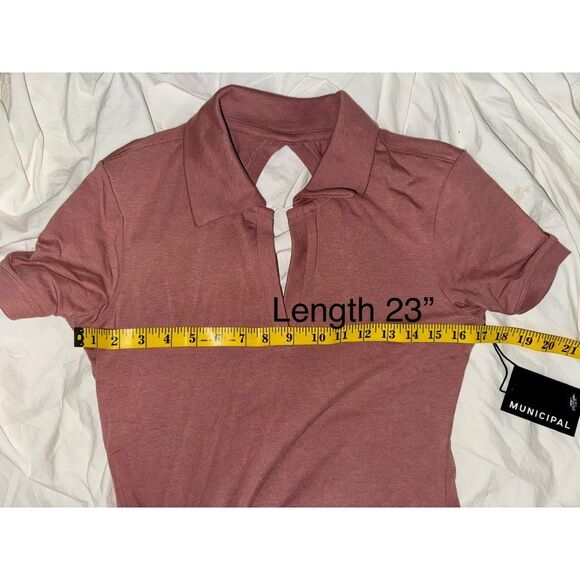 NWT Municipal Enduro open back stretch polo size small - Picture 11 of 11
